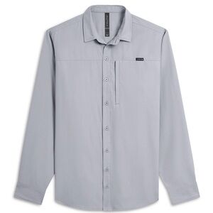 Anetik Technician Button Up long Sleeve Alloy Mens Large $100 UPF30